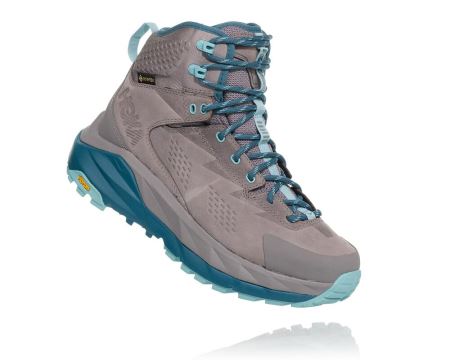 Hoka One One Kaha GORE-TEX - Bocanci Munte Dama Gri / Turcoaz Deschis | RO-4klk1ph